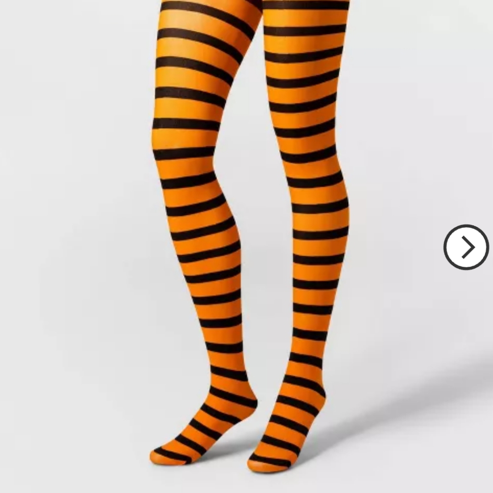 ✨ 3/$10 Women's Striped Opaque Halloween Tights - Hyde & EEK! Sz S/M